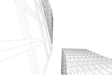 Fototapeta premium Architecture building. Design background vector illustration