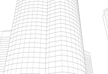 Fototapeta premium Architecture building. Design background vector illustration