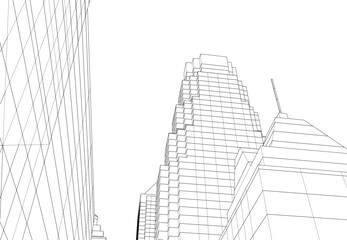 Fototapeta premium Architecture building. Design background vector illustration