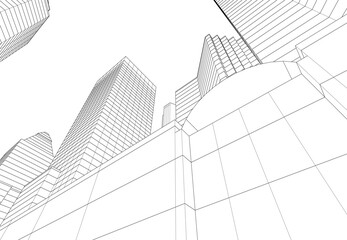 Fototapeta premium Architecture building. Design background vector illustration