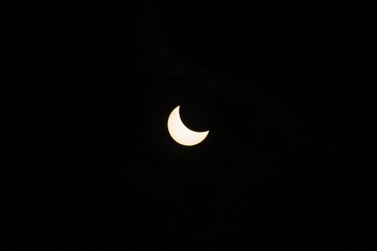 recommend clip art: Partial solar eclipse, as viewed from Surabaya, Indonesia.