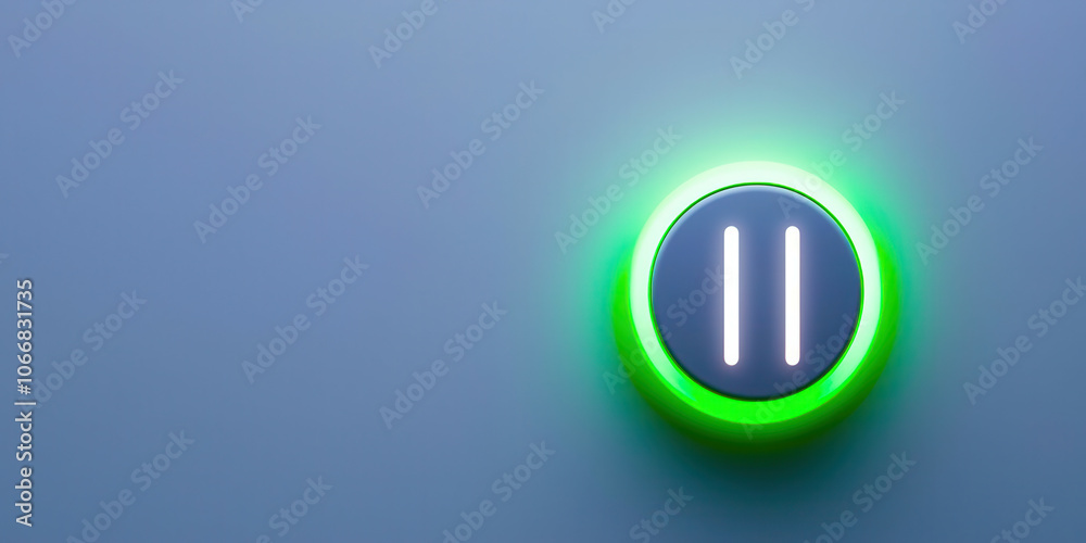 Poster a green button with the number eleven on it