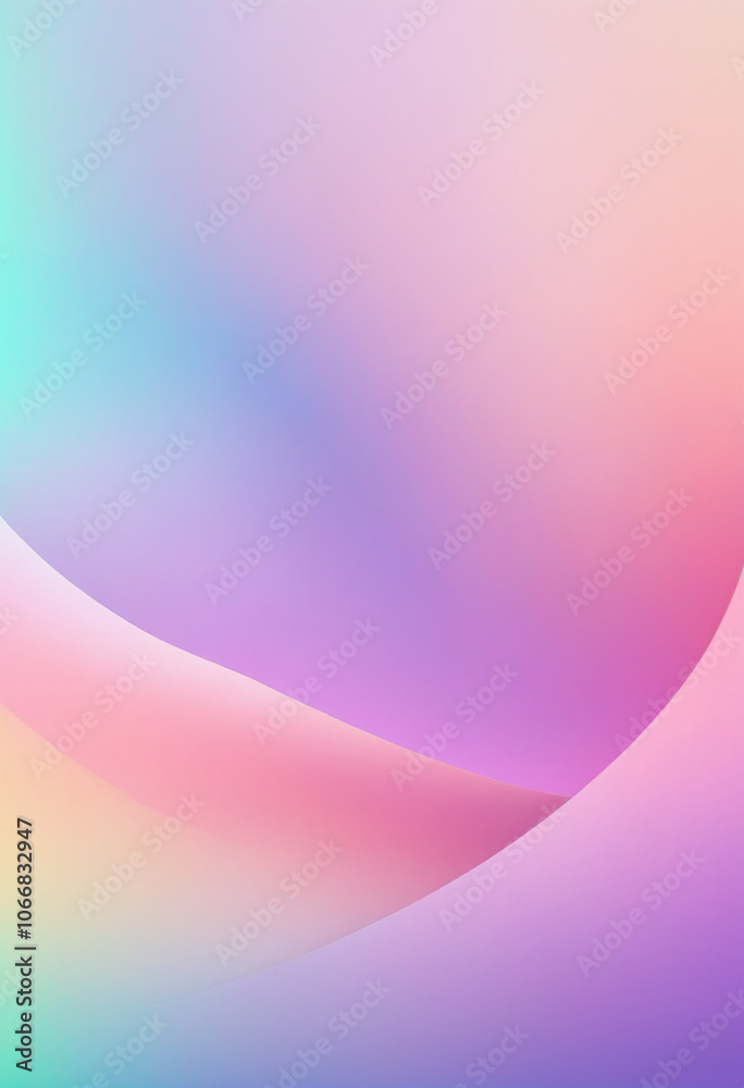 Aufkleber Gentle Colorful Soft Texture Background in Light Gradients