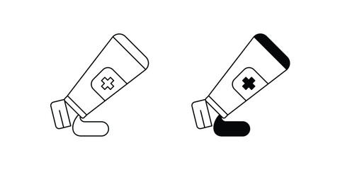 cream set icon with white background vector stock illustration