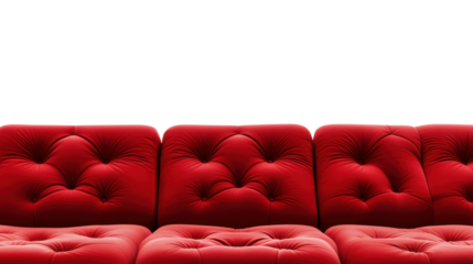 Red Theater Seats on Transparent Background