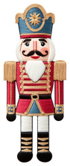 A Nutcracker embroidery nutcracker christmas white background.