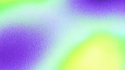 A distorted background with purple, green, and yellow hues, featuring a grainy texture and noise, ideal for use in banners.