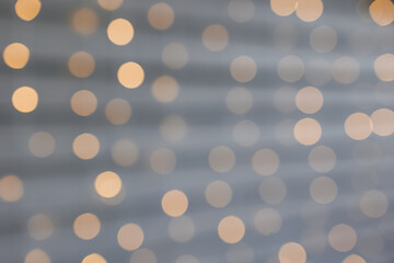 Bokeh Background Gold Round Lights Background for Design or Text. Christmas layer and mockup template. Bokeh Blur. bokeh gold background