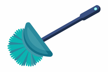 Beautiful clean tool, Plastic toilet brush on white