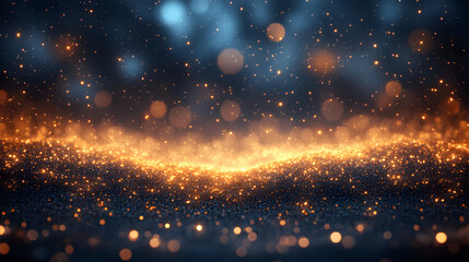 christmas dark blue background with glitters