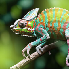Obraz premium chameleon on a branch