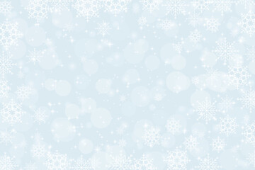 Light blue Christmas background with snowflakes. Christmas snowflake background. EPS 10