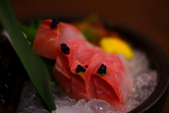Kanpachi and Caviar