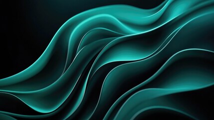 Obraz premium Bold black backdrop adorned with a jade gradient design