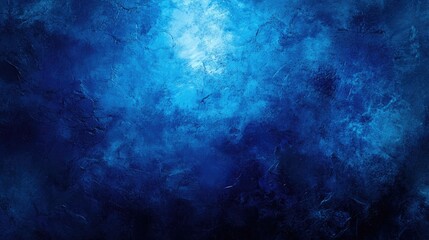Bright light and glow on a vibrant gradient abstract background with a rough texture featuring a serene blue color palette and ample empty space