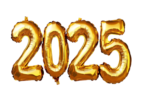 a gold foil balloon with numbers