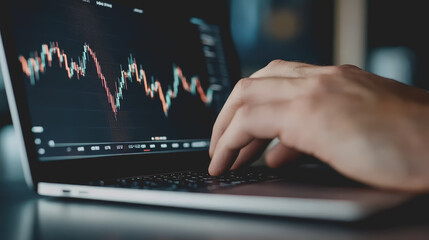 Fototapeta premium Economic Analysis with Charts and Graphs