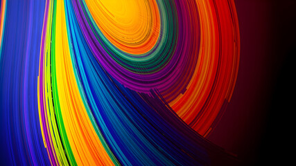 Naklejka premium Abstract hand painted colorful background. AI generated image, ai.
