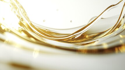 Fototapeta premium liquid oil circles overlapping in water forming fluid patterns with light reflections against