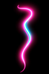 Vibrant Abstract Neon Design Background with Futuristic Flowing Lines and Colorful Shapes, Perfect for Modern Digital Art, Technology Themes, and Dynamic Visual Presentations