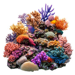 Obraz premium Diverse marine life in coral reef ecosystem