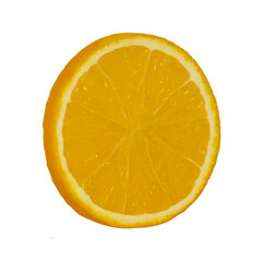 Cut open fresh oranges