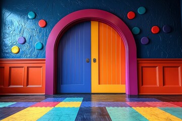 A Colorful Doorway Leading to an Unknown Place