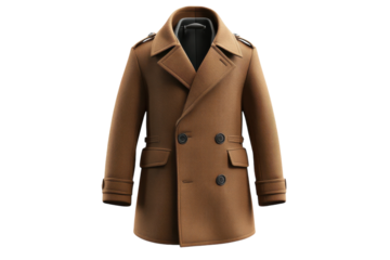 Stylish brown overcoat designed for fall and winter seasons for men and women