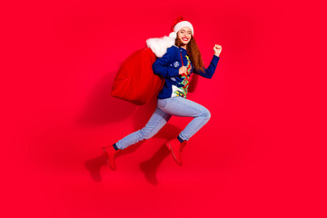 Young brunette woman in casual style with striped shirt pondering on pink background