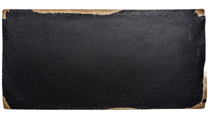 Torn rectangle black paper for using as text box