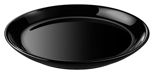 Explore the elegance of a black plate a perfect addition to your dining experience transparent background