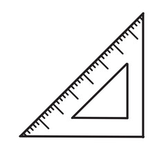 icon design with a triangle ruler symbol, suitable for , school icon, decoration, pattern or editing tool symbols