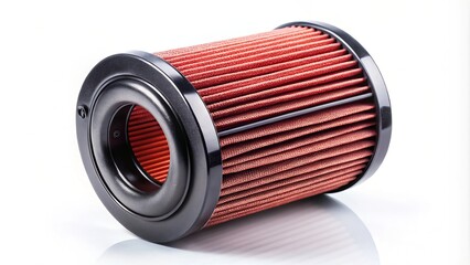 High-Quality Air Filter for Motorcycle Spare Parts Isolated on White Background - Essential Component for Optimal Engine Performance and Maintenance