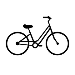 Bicycle vector icon on white background