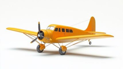 You and your children will enjoy playing with this bright yellow toy airplane.