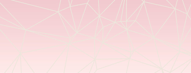 Geometric background with pink gradient background, featuring white line patterns. The background is soft and modern with pink hues. Modern abstract geometric minimal background vector