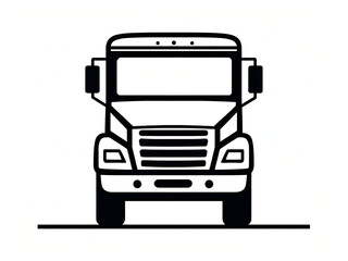 A truck silhouette icon with a strong, boxy shape.