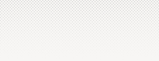 A white background with halftone dotted pattern, creating a textured background. The white background has a gradient effect with small dots. Minimal halftone texture gradient background vector