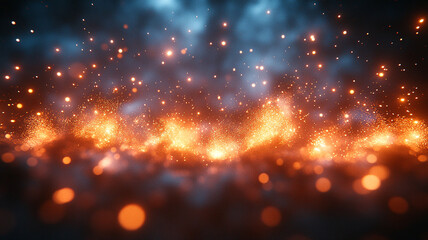 Fototapeta premium Firework. Sparks, shimmery radiance. A color shimmer.