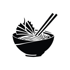 Japanese food. Appetizing sketch ramen. Hand-drawn illustration