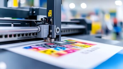 High Quality Printing Machine in a Modern Factory Setting