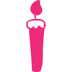 Happy birthday single vector icon