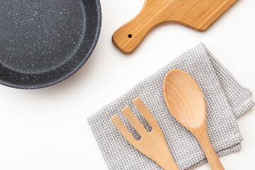 白背景にキッチン用品