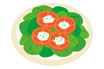 ルッコラとトマトのサラダ