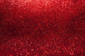 Red glitter texture with fine particles shining under bright light, Ai Generated