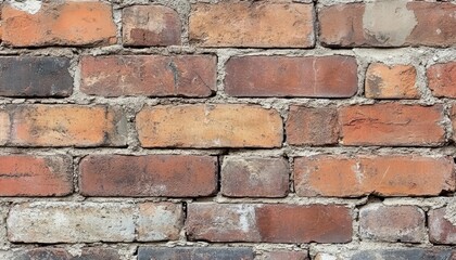 Obraz premium Seamless brick wall texture with a rustic pattern and earthy color tones