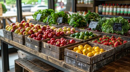 Healthy Lifestyle. Nourishing Choices. local food co-op offering locally sourced produce and bulk goods to reduce packaging waste. grocery store offers fresh fruits and vegetables for healthy choices