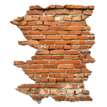 Fototapeta Daylit urban exposed brick wall