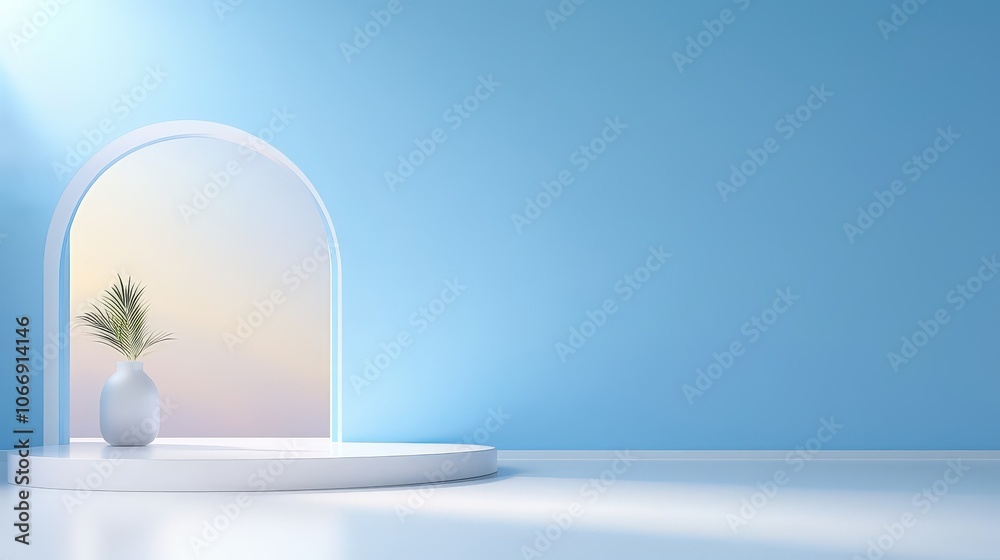 Poster a customizable blue background for presentations that can easily integrate graphics and text, ideal 
