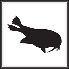 Seal silhouette vector set for animal and nature-themed artwork